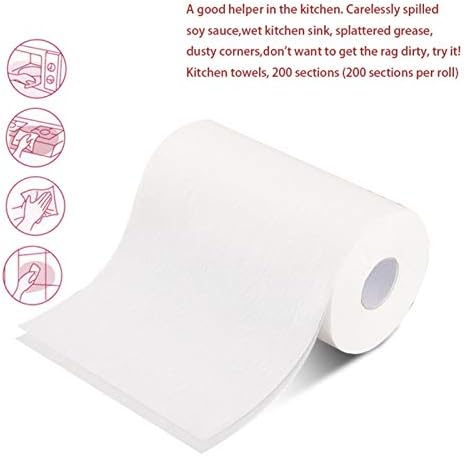מגבת אורח מודפסת חד פעמית [סופר רך - 200 יח '] - מגבות מגבות חד פעמיות - מפיות נייר סופגות רכות למטבח,